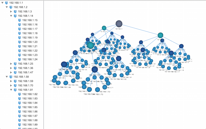 HTML5教程 基于 HTML5 的 3D 网络拓扑树呈现