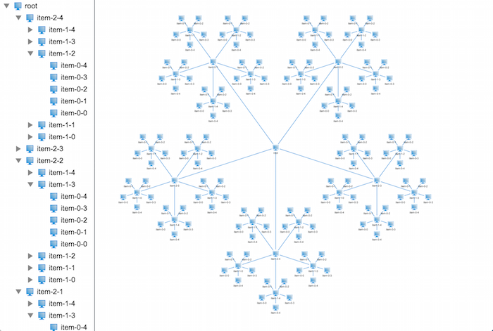 HTML5教程 基于 HTML5 的 3D 网络拓扑树呈现