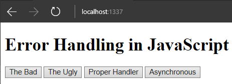JavaScript中错误正确处理方式解析