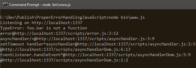 JavaScript中错误正确处理方式解析