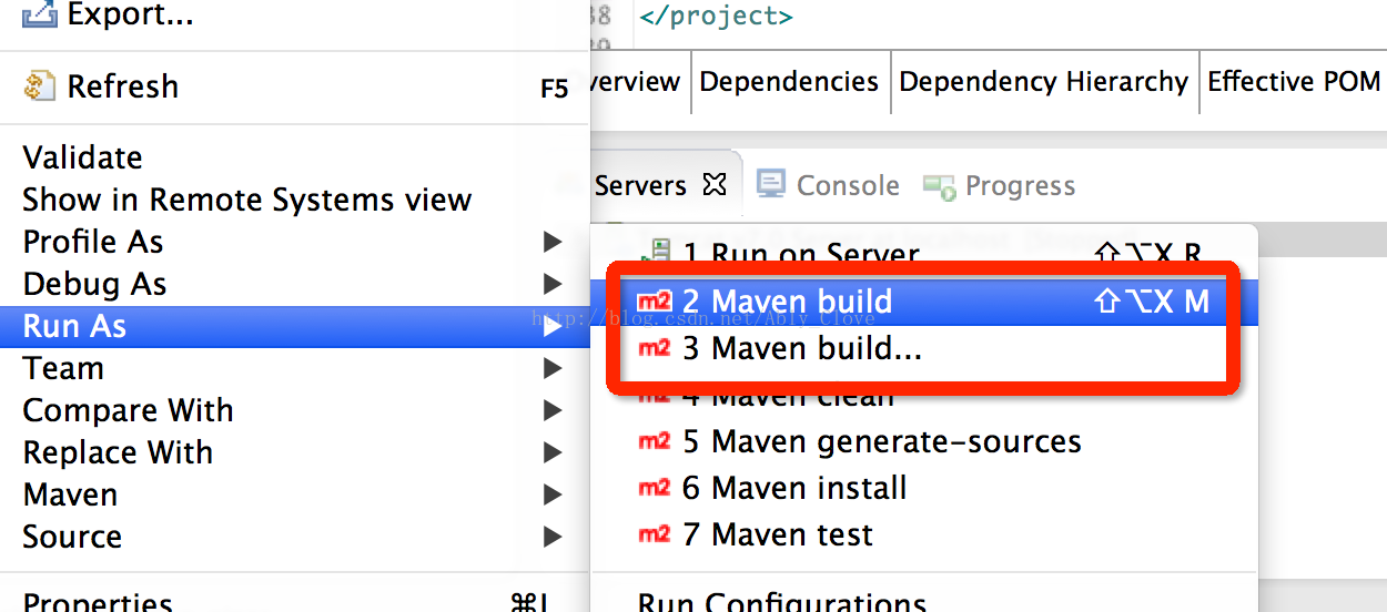 Webapp开发之构建Maven项目并运行
