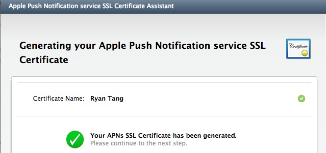 IOS开发之苹果推送机制APNs(二)