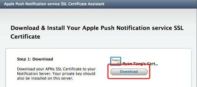 IOS开发之苹果推送机制APNs(二)