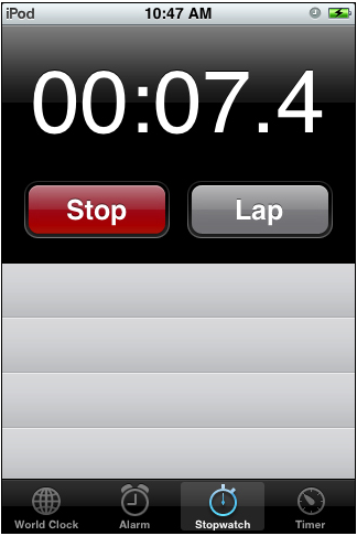 一个iOS应用开发上的秒表小应用的实现方法分享