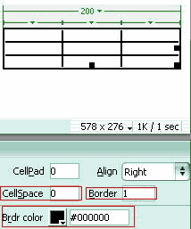 Dreamweaver MX 2004 如何打造细线表格