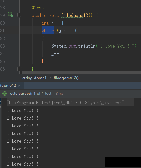 JAVA语言之java语句while主意点
