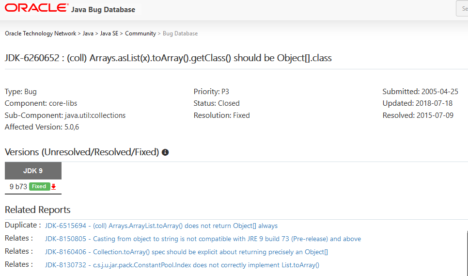 JAVA语言之利用Jdk 6260652 Bug解析Arrays.asList