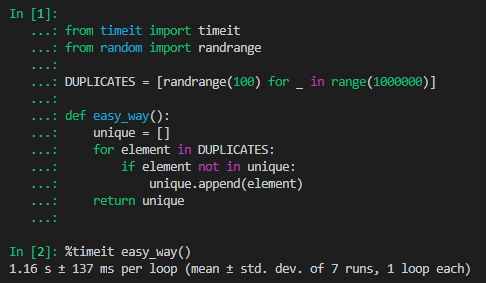Python语言之Python 列表去重的4种方式及性能对比