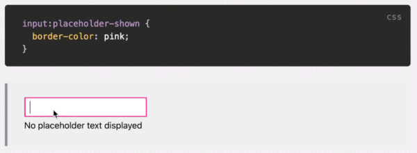 web前端开发CSS学习-CSS的:Placeholder-Shown伪类的作用