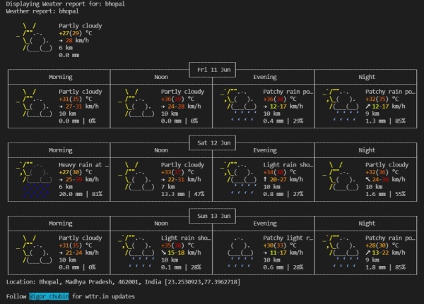 Python语言开发学习之使用Python预测天气